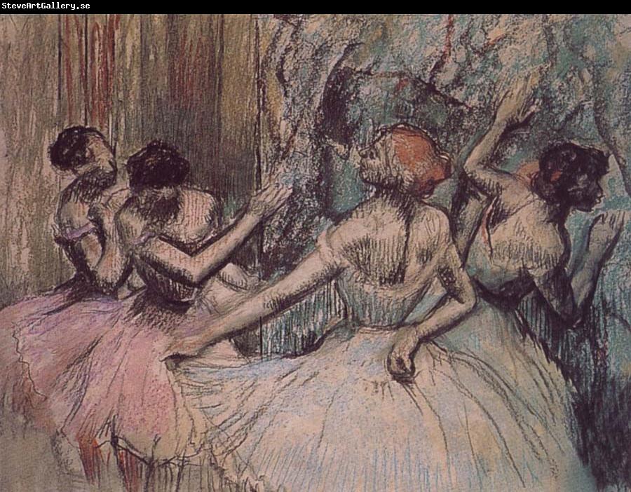 Edgar Degas Dance behind the curtain